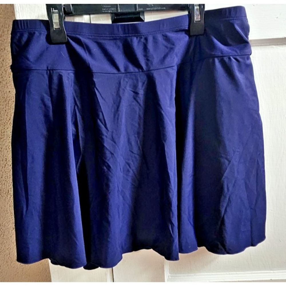 NWT TEMPT ME high waisted swim skort blue woman XXL